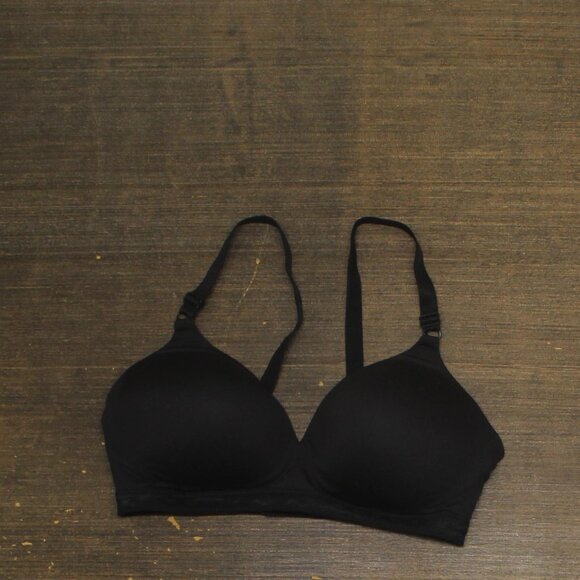 Warners Womens Cloud 9 Wire-Free Bra 1269 01269 Rich Black 38C - Picture 1 of 6
